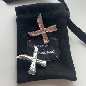 Shushutong yvmin Silver Metal Earrings